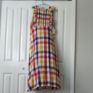 St. John's Bay Multicolor Plaid Maxi Dress